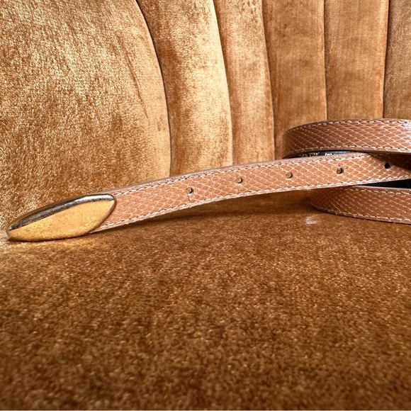 Rayman Ridless Vintage Snakeskin Belt Size L - Picture 3 of 8